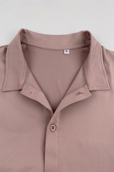 訂做淨色短袖恤衫  訂製員工制服  上班恤衫  100%Polyester 恤衫供應商 R354  後面照